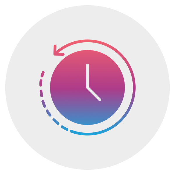 dessin d'horloge avec temps écoulé